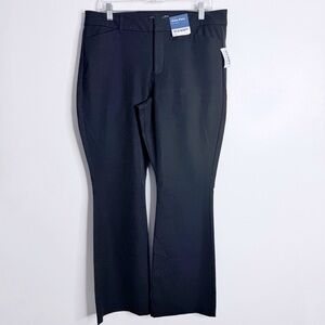 Old‎ Navy Pixie Flare Full Length High Rise Pant Black 14 Workwear Casual NWT